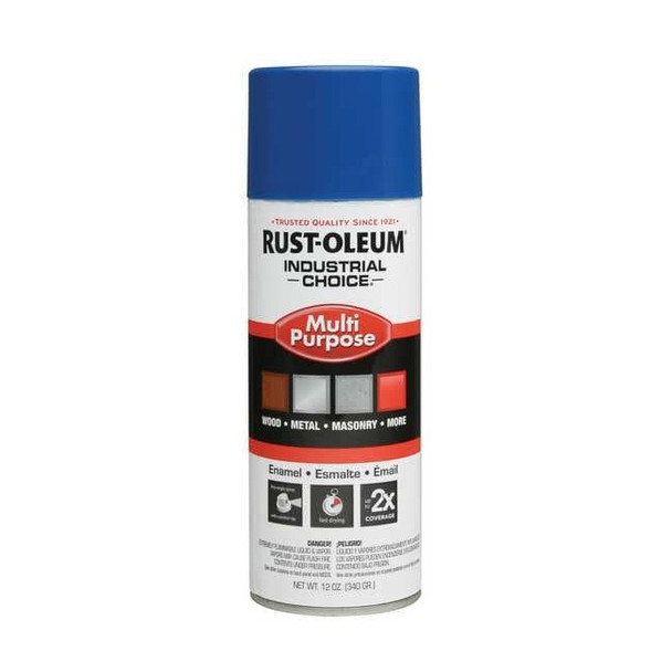 Rust-Oleum Spray Paint, True Blue, Gloss, Solvent, 12 oz 1626830V