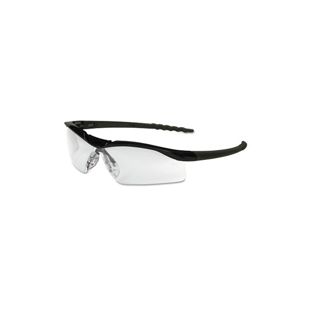 DALLAS Protective Eyewear, Clear Lens, Duramass Scratch-Resistant, Black Frame