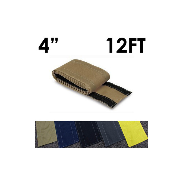 Carpet Cable Cover, 12 ft L, 4 in W, 1 Channel, Nylon, Taupe