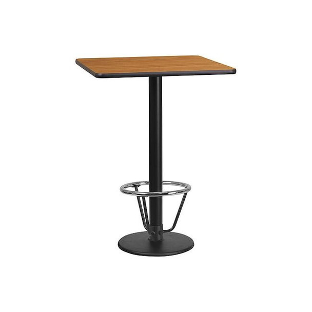 Square Laminate Table, Laminate, Wood Grain