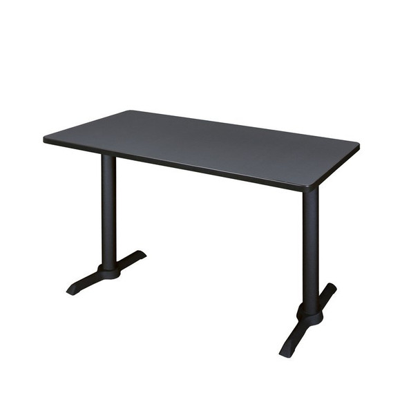 Cain Cain Training Tables, 48 W, 24 L, 29 H, Wood, Metal Top, Grey MTRCT4824GY