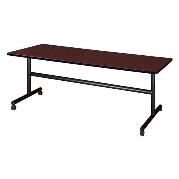 Kobe Rectangle FlipTop Table, 72" W, 29" H, Laminate Top, Mahogany MKFT7230MH