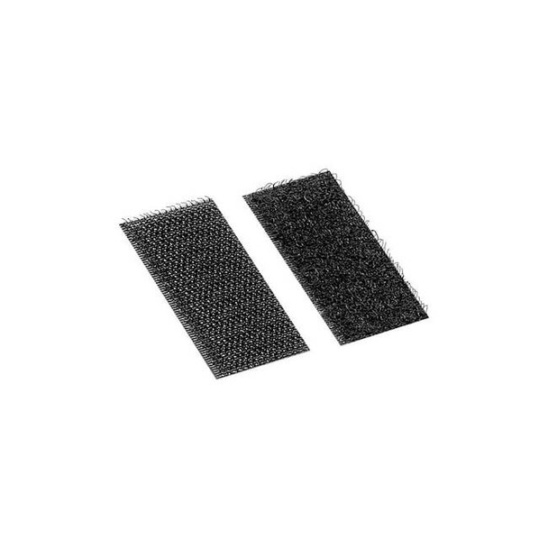 3m Hook-and-Loop Fastener, Acrylic, 2 in, 1 in W, Black, 100 PK SJ3550CF