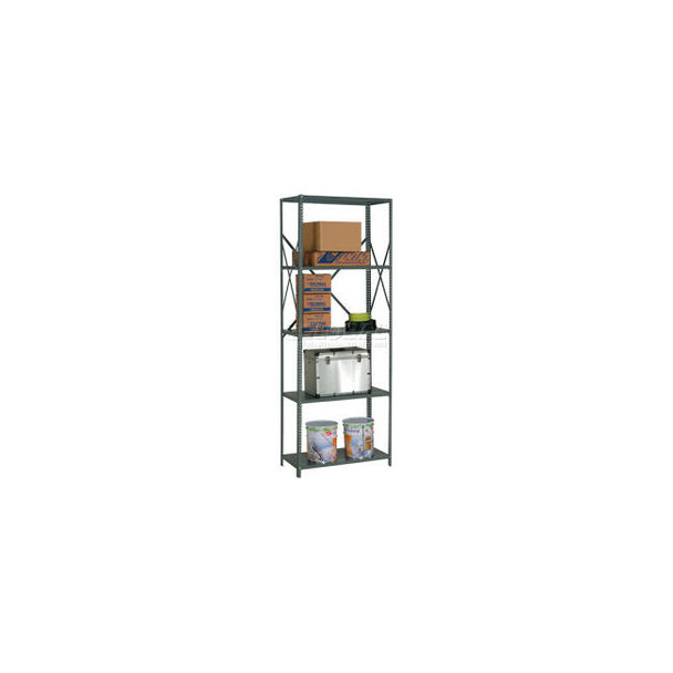 Global Industrial 5 Shelf Open Steel Shelving 48""W x 12""D x 97""H Starter 20 G