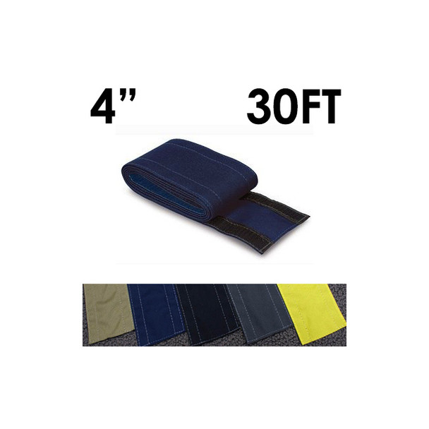 Carpet Cable Cover, 30 ft L, 4 in W, 1 Channel, Nylon, Blue