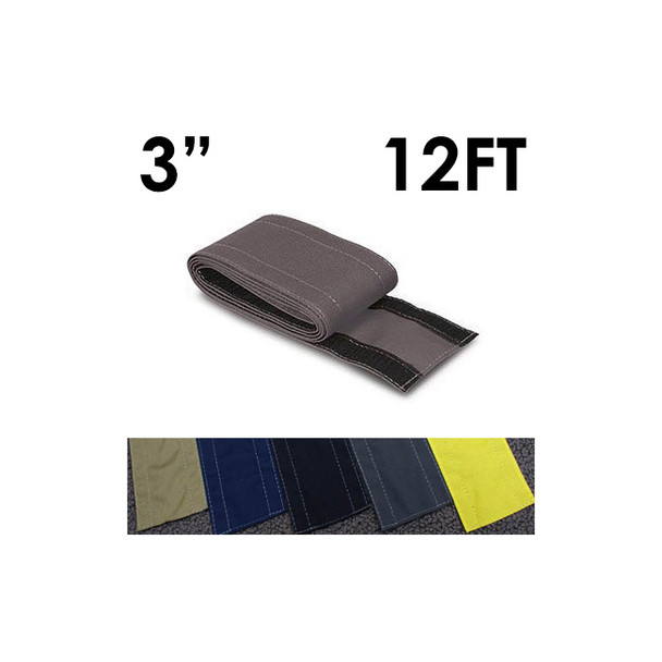 Carpet Cable Cover, 12 ft L, 3 in W, 1 Channel, Nylon, Gray