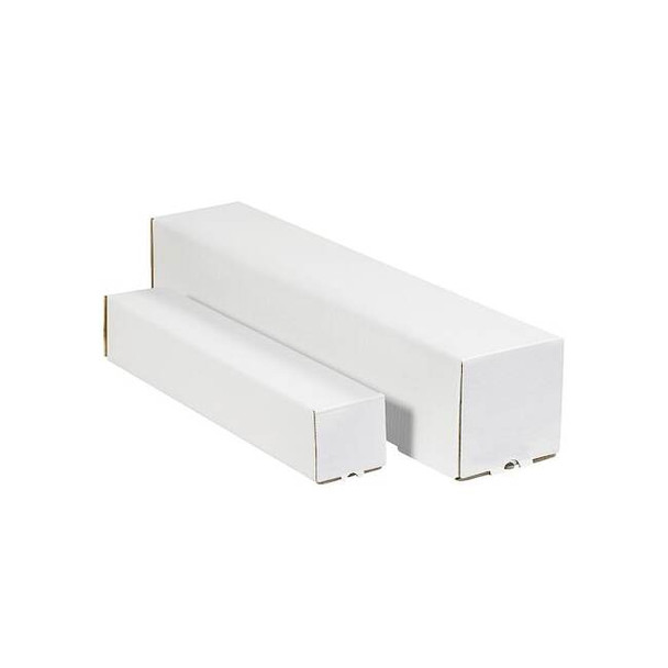 Crownhill Mailing Tube, White, Square, 25/Pack M3343 Pack of 7