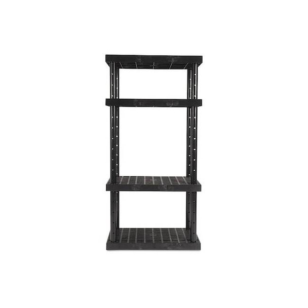 Durashelf Plastic Shelving, 24 in D, 36 in W, 72 in H, 4 Shelves AST3624x4