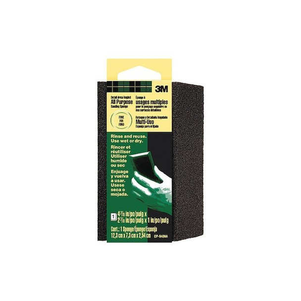 3m Single-Angle Sanding Sponge,4 7/8"L,PK12 CP040-12-CC