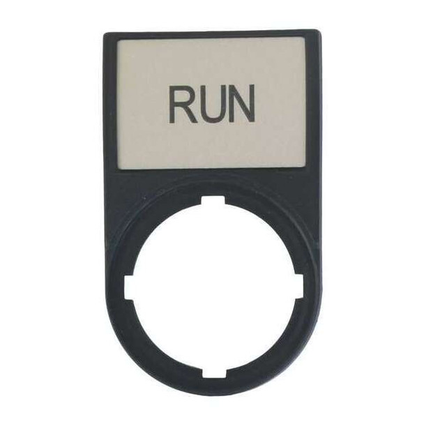Eaton Legend Plate,Rectangular,Black M22S-ST-GB7