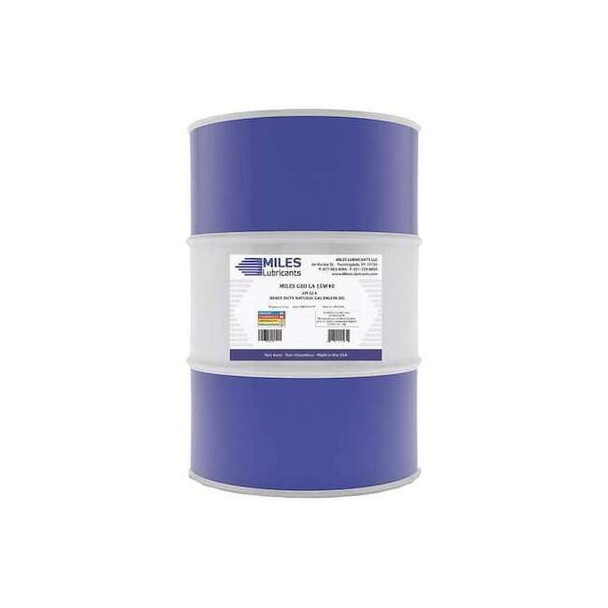 Miles Lubricants Natural Gas Engine Oil, 15W-40, 55 Gal M00200197