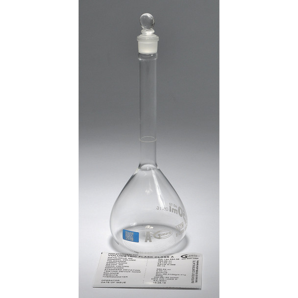 United Scientific Volumetric Flasks,Class A,W/Glass Stop FG5640-50QR