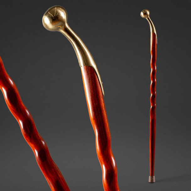 Brazos Cane,Twisted,Cocobolo Hame Top,37" 502-3000-0192