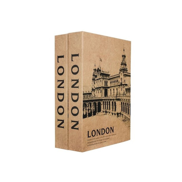 Barska London Dual Book Stl Security Box w/Key CB13056