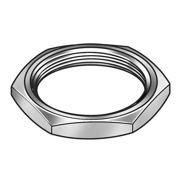 Manufacturer Varies Panel Nut, 3/8-32, Hex, Steel, Zinc, PK2 Z0185