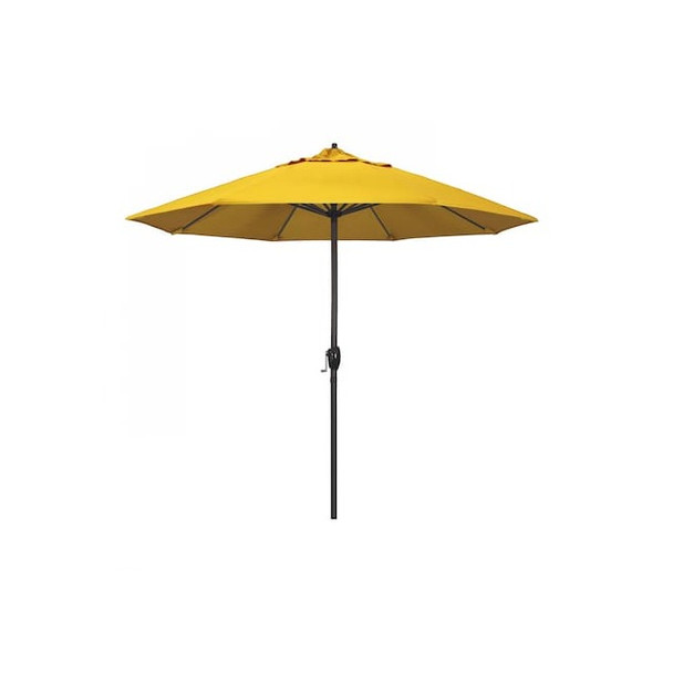 Patio Umbrella, Octagon, 102" H, Sunbrella Fabric, Sunflower Yellow