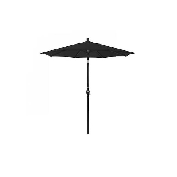 Patio Umbrella, Octagon, 95.5" H, Olefin Fabric, Black