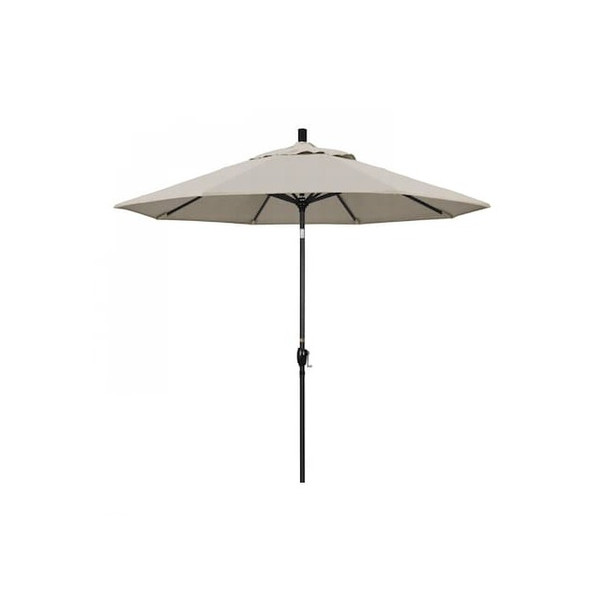 Patio Umbrella, Octagon, 101" H, Olefin Fabric, Woven Granite