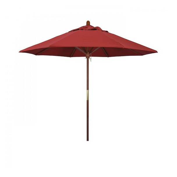 Patio Umbrella, Octagon, 97.5" H, Olefin Fabric, Red