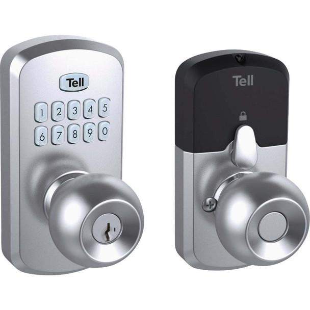 Tell Commercial Empire Satin Chrome Electronic Keypad Lock CL103955