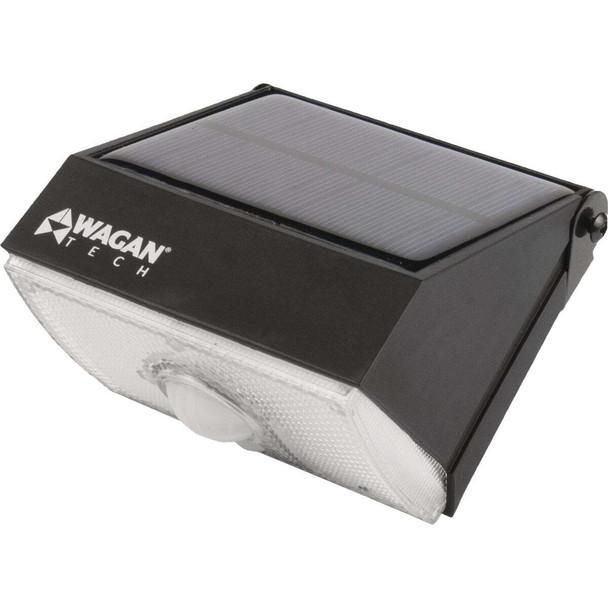 Wagan Tech Black Motion Activated Dusk To Dawn 1000 Lm. Solar Wall Light 8570