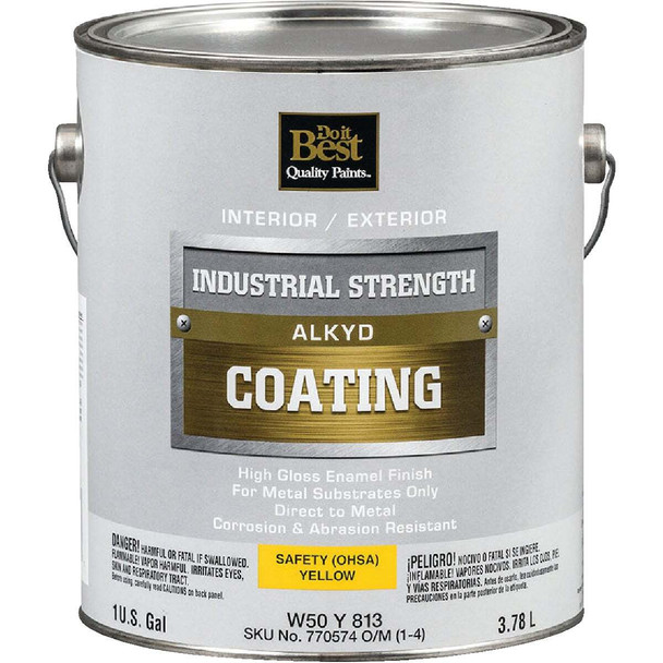 Do it Best Alkyd Industrial Coating, Osha Yellow, 1 Gal. W50Y00813-16