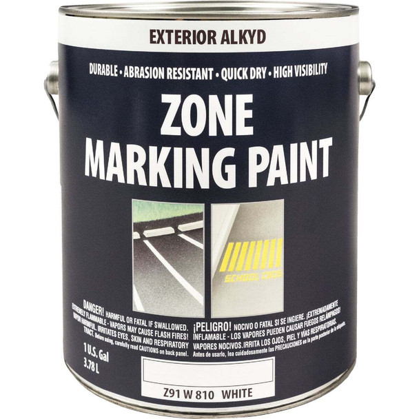 Do It Best White Alkyd-Oil Base Gallon Traffic Paint Z91W00810-16 Pack of 4
