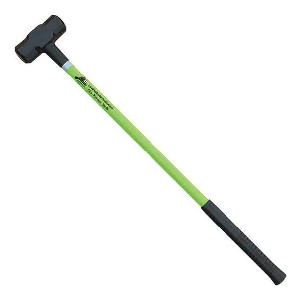 Leatherhead Tools Sledge Hammer, 36" Lime Fiberglass Handle, 8 lb. Head SLL-8-36