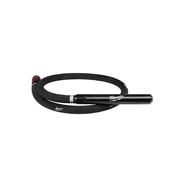 Milwaukee Tool Concrete Vibrator Whip/Head,7 ft,11.2 lb 48-37-0718H