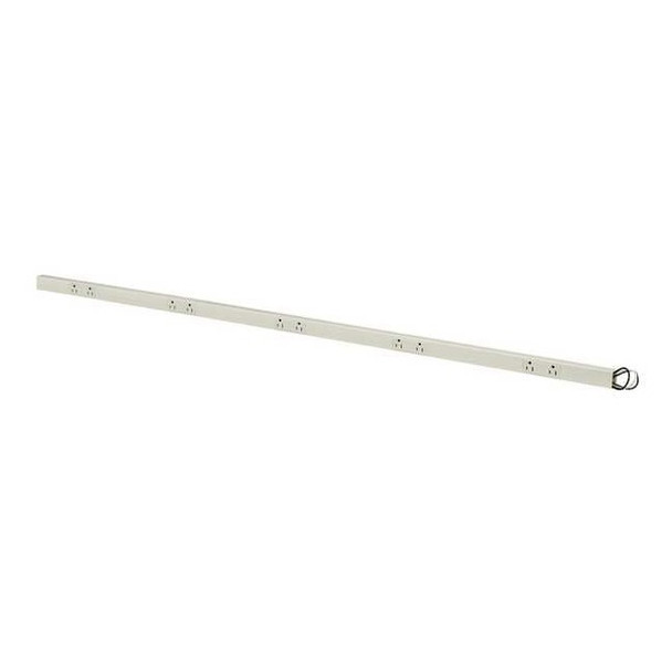 Hubbell Wiring Device-Kellems Prewired Raceway,10 Outlets,PVC PT155112