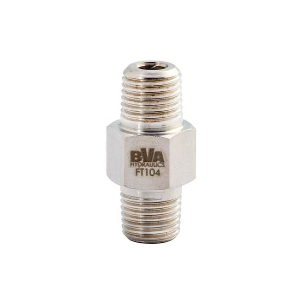 FITTING HEX NIPPLE 1/4"-18 NPTF MALE X 1/4"-18 NPTF MALE 10000PSI