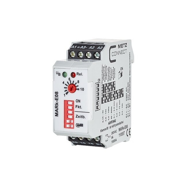 Time Delay Relay, Off/On Delay, 2 Functions 230V AC, 24V AC/DC, SPST