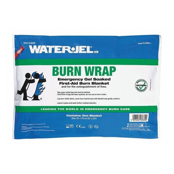 Waterjel Burn Wrap, Sterile, Blue, Wool, 36" L G3630P-4.69.000