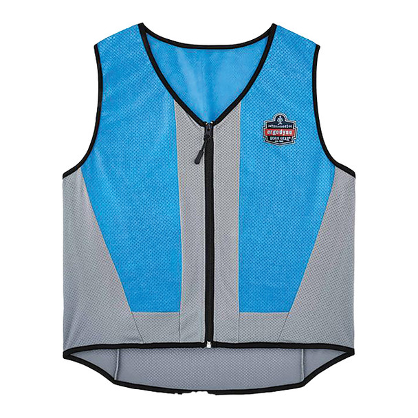 Ergodyne® Chill-Its® 6667 Wet Evaporative Cooling Vest, Medium, Blue, 1/Each