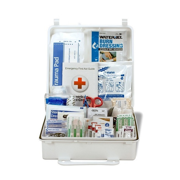 50-Person ANSI A+ Weatherproof First Aid Kit, Plastic, 1/Each