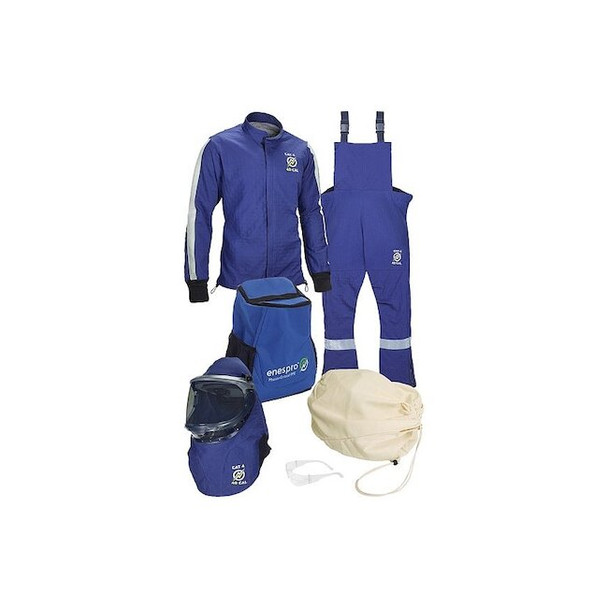 Enespro Arc Flash Clothing Kit,Navy,3X ARC40KITNG-3X