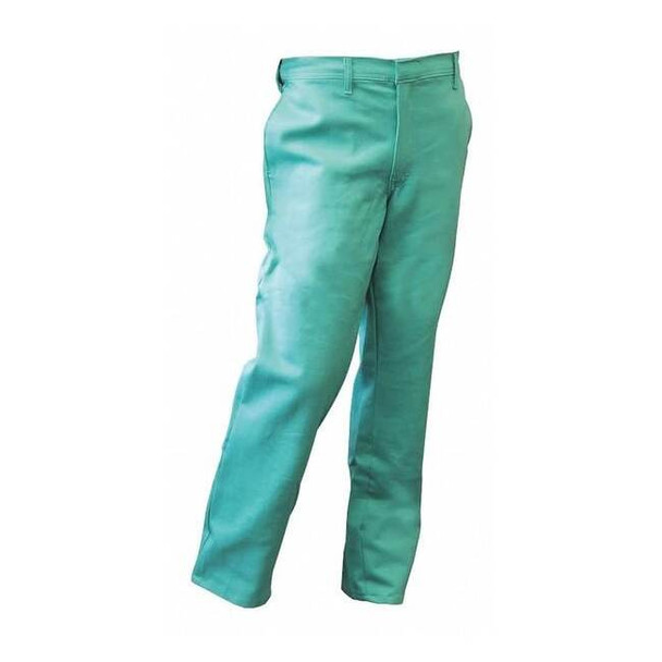 Chicago Protective Apparel Pants,Waist 42",Inseam 32",Green,Zipper 606-GR-42X32