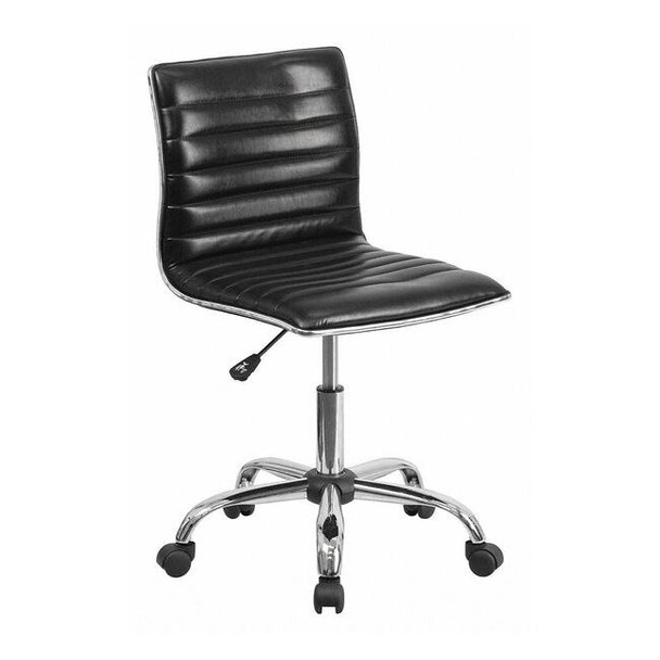 Flash Furniture Contemporary Chair, 18" to 23", Black DS-512B-BK-GG