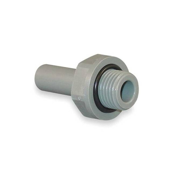 John Guest Push-Fit Adapter Fitting, Acetal, Gray, 10 PK PI051213S-10PK