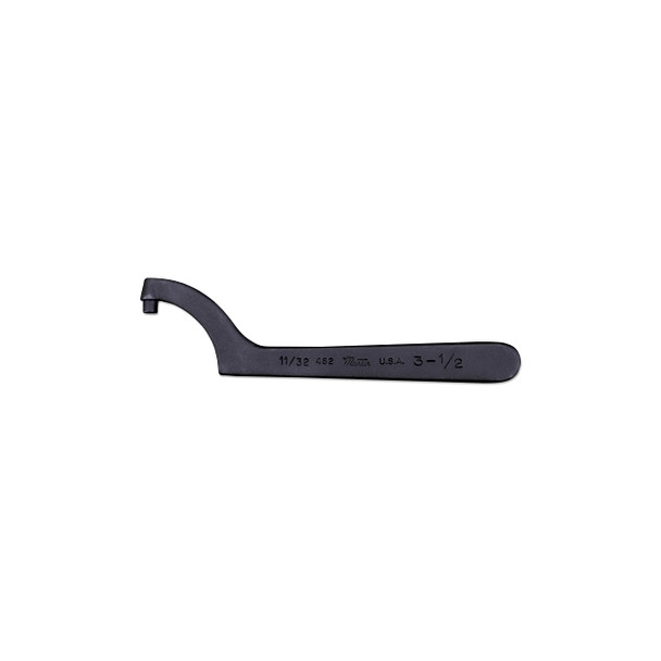 Pin Spanner Wrenches, 2 1/4 in Opening, Pin, Forged Alloy Steel, 6 1/2 in