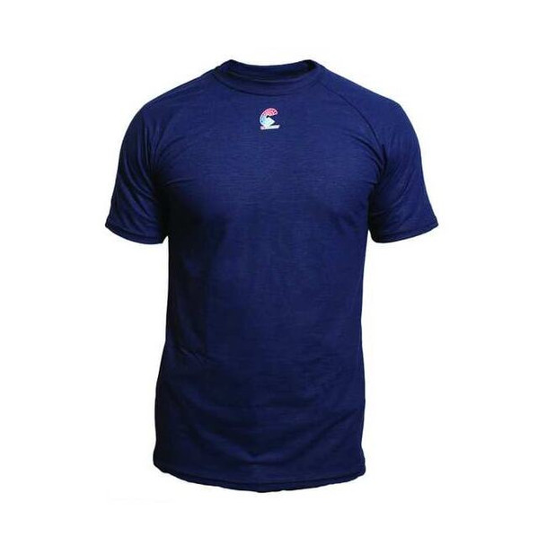 Men's Flame-Resistant Crewneck Shirt, 4 cal/sq cm, M, Modacrylic
