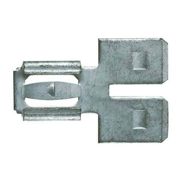 Panduit Male/Female Disconnect Adaptr,Bare,PK100 D-250A-C