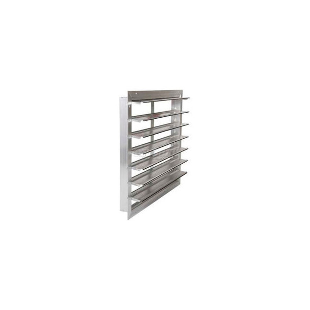 Aluminum Wall Exhaust Shutter Front Flange 30"" - EASR-MF 30
