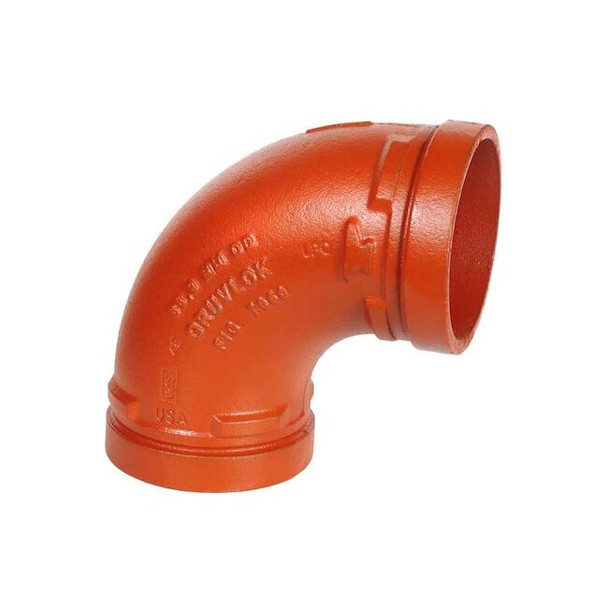 Gruvlok DuctileIron,90Elbow,11/2"x11/2" 0390014207
