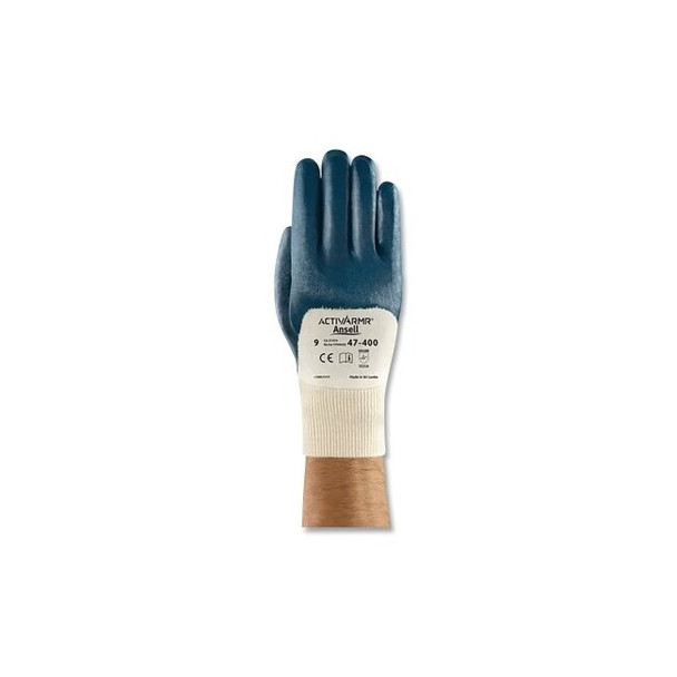 47-200 Nitrile-Coated Gloves, Size 8, Blue Pack of 12