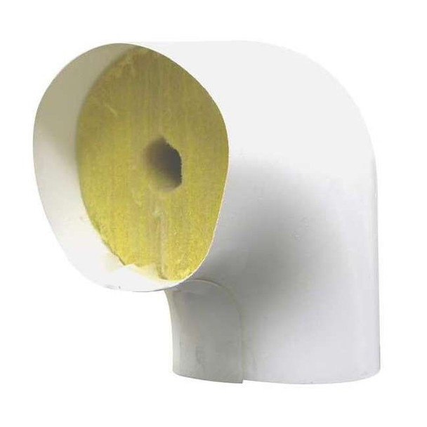 4-1/8" Fiberglass Elbow Pipe Fitting Insulation, 1" Wall