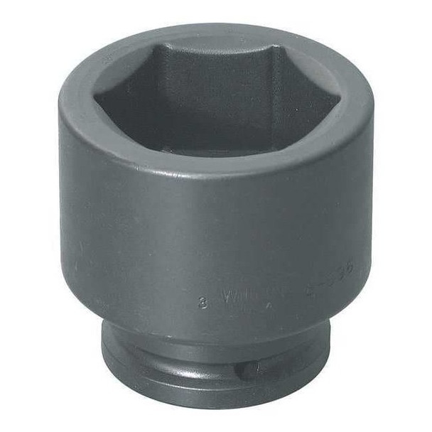 1-1/2" Drive Impact Socket Black Industrial, 1-1/2" D,6Pt,2-1/2