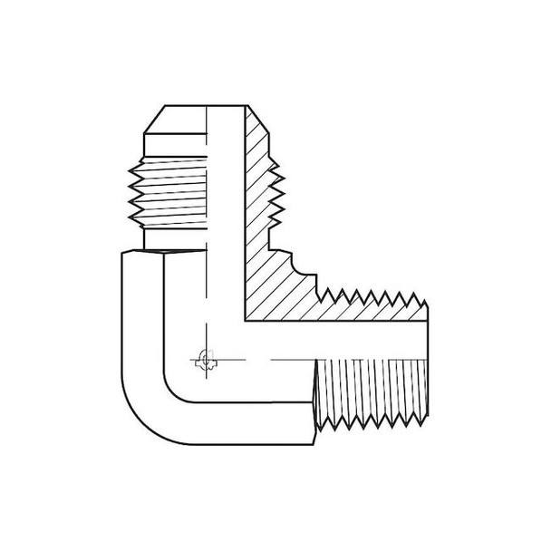 Adaptall Hose Adapter,1/4",JIC,1/8",BSPT 9063-0402