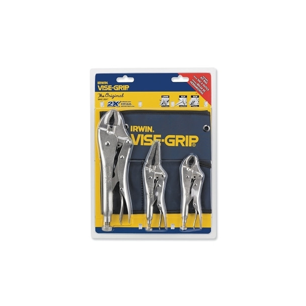 Vise-Grip® The Original™ 3 Pc Locking Pliers Set, 5 in/ 6 in/10 in Pliers