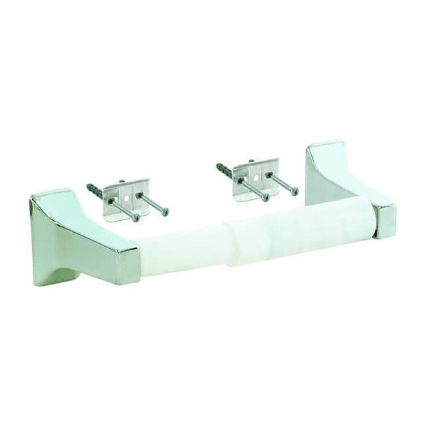 Manufacturer Varies Toilet Paper Holder, Metal, Silver, 5-3/4"W 15225
